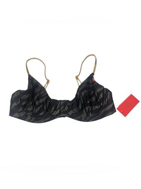 Doll Swimwear Golden Zebra Underwire Bra Bikini Top- Large